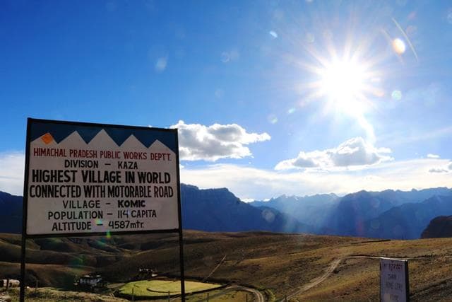 Offbeat Places In Spiti Valley Tours: Komic Village Height